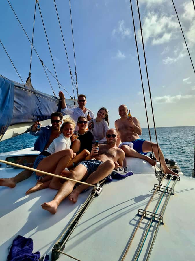 3-hour Catamaran Adventure on the waters of Sal Island - What the sailing portion is really like