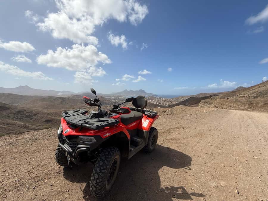 Cape Verde: São Vicente Island 4x4 Quad Tour - A warm-water pause at Baía das Gatas