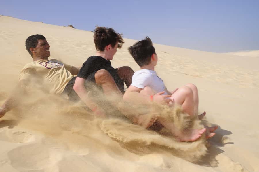 From Boa Vista: Sandboarding Adrenaline down the big Dunes - Sandboarding at Morro de Areia: a simple thrill with a big view