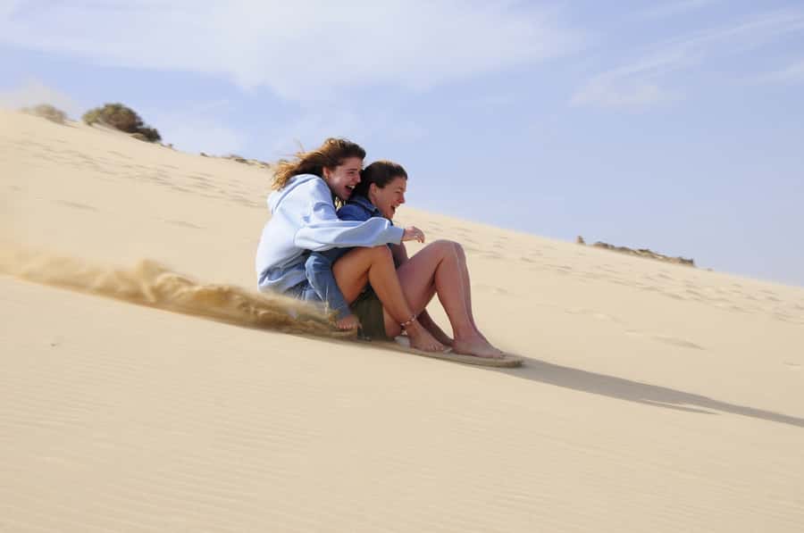 From Boa Vista: Sandboarding Adrenaline down the big Dunes - The first run is about control, not speed