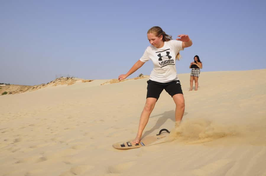 From Boa Vista: Sandboarding Adrenaline down the big Dunes - A good family activity, with sensible limits