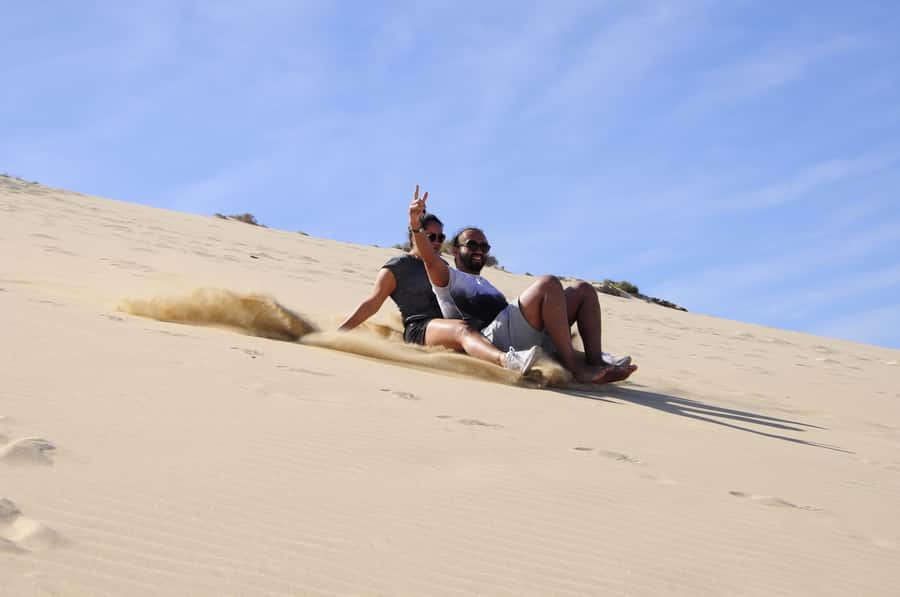 From Boa Vista: Sandboarding Adrenaline down the big Dunes - The photography adds practical value