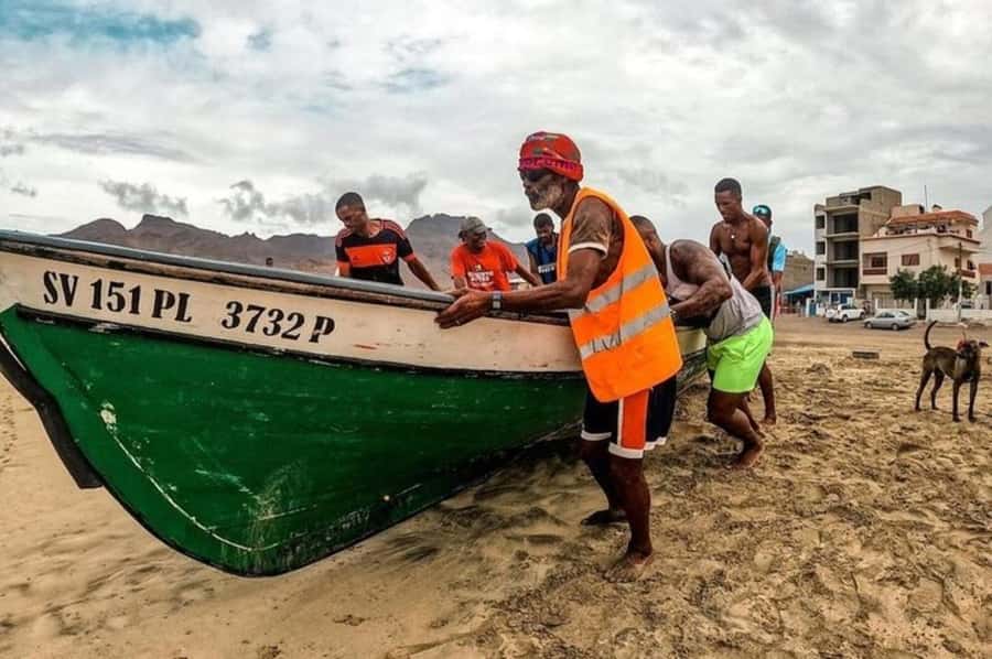 From Mindelo: Snorkel and Swim with Sea Turtles - Watching turtles circle the boat