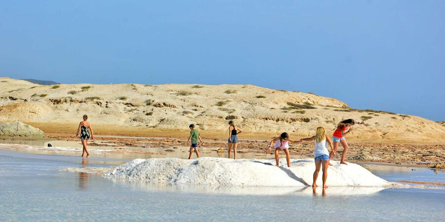 From Sal Island: Blu eye, Salt lake, Lemon Sharks & Palmeira - The Terra Boa mirage is a strange desert moment