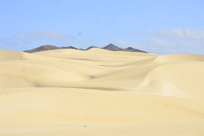 Half Day 4x4 Trip - Dunes, Caves, Santa Monica Beach & Village - Viana Desert: white sand and wide-open space