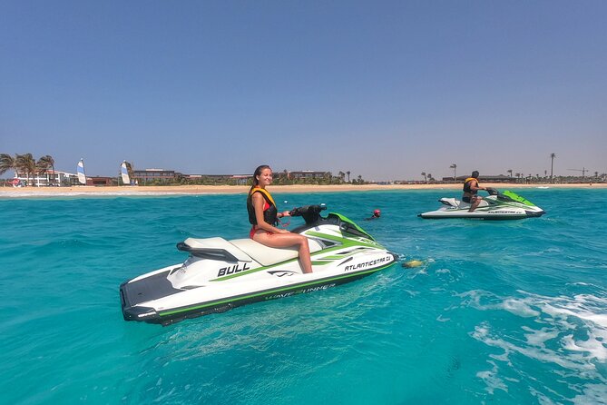 Jet Ski Adventure on Sal Island - Cape Verde - Learning the controls before launch