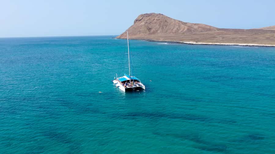 Sal: All-Inclusive Half-Day Lounge Catamaran Cruise - A west-coast sail with a party built in