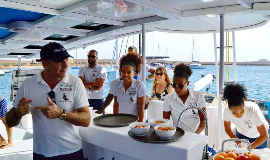 Sal Island Catamaran Cruise with All-inDrinks and Snacks - The Monte Leão Swimming Stop