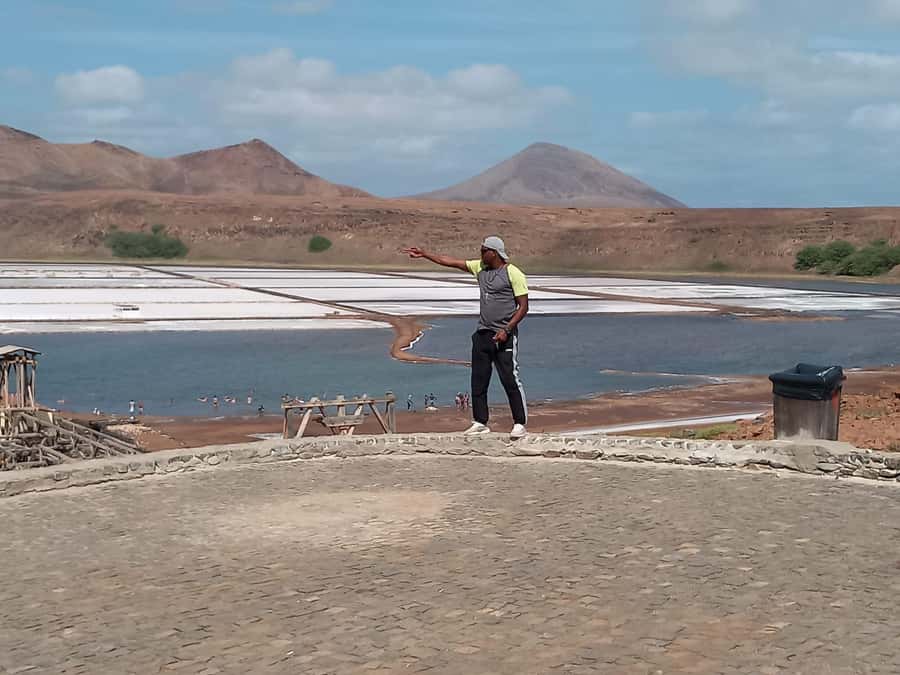 Sal Island tour: Blue Eye, Salt Lake, Sharks w/ Local Guide - Floating at Pedra de Lume