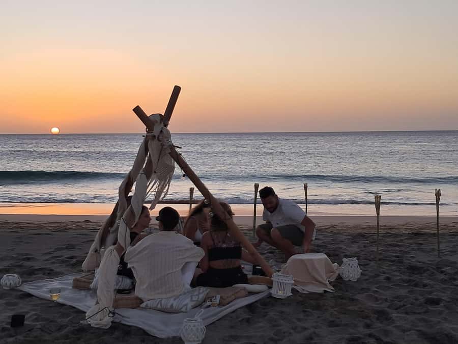 Sal: Romantic Sunset Escape with Wine and Roundtrip Transfer - The beach setup does most of the decorating