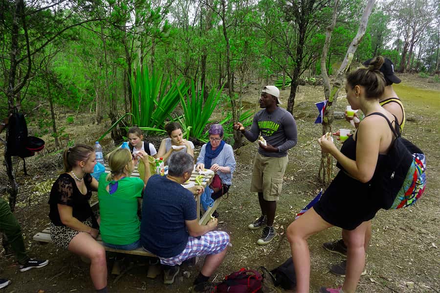 Santiago Island: Serra Malagueta & Tarrafal Beach Trek Tour - The picnic break at high elevation