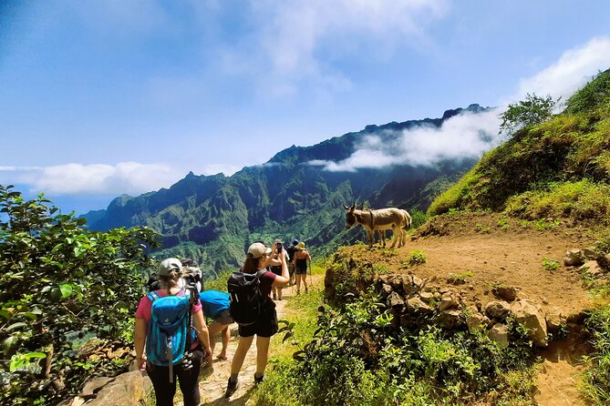 Santo Antão: Trekking Cova de Paúl Volcano Crater - Ribeira de Paúl - A steep, zigzagging descent into Ribeira de Paúl
